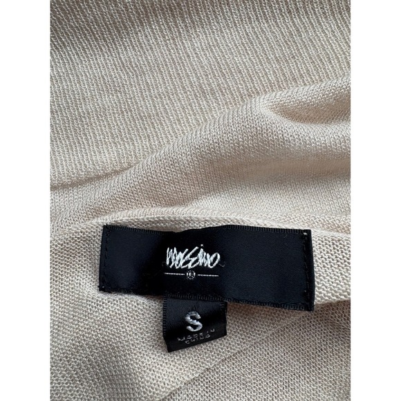 Mossimo Womens Cardigan Open Front 3/4 Sleeve Button Down Tan Beige Small S - Picture 3 of 5